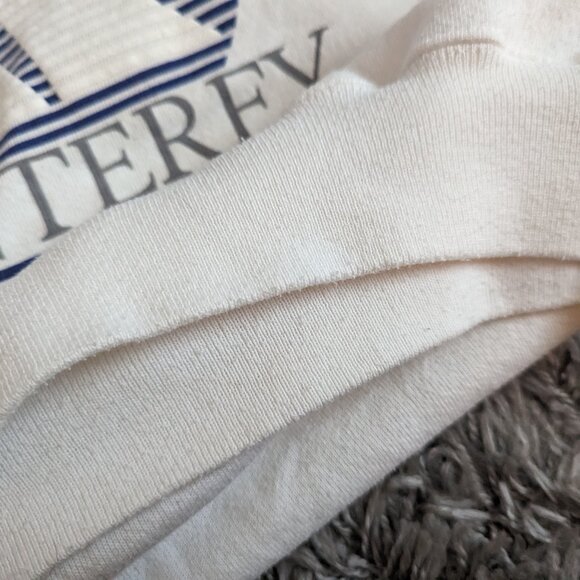 Vintage Hanes 90s Nautical Serigraph Monterey Sailboat Pullover Sweatshirt - Picture 4 of 8